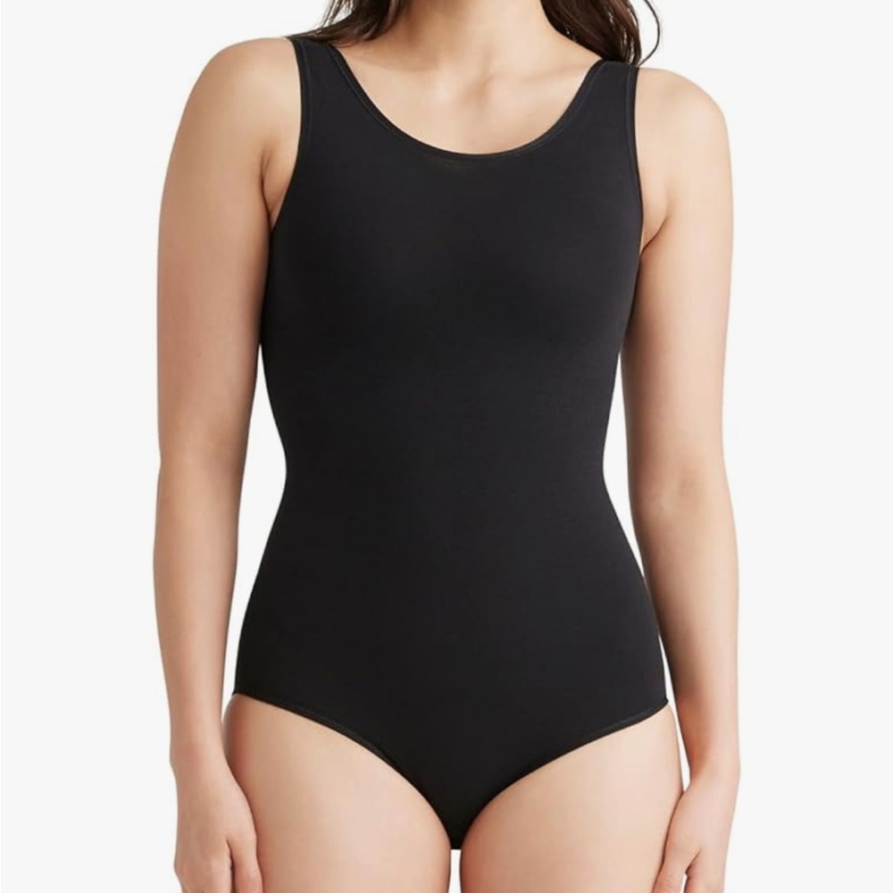 ESSENTIALS BY TUMMY TANK womens Seamless Scoop Neck Shaping Full Back Bodysuit